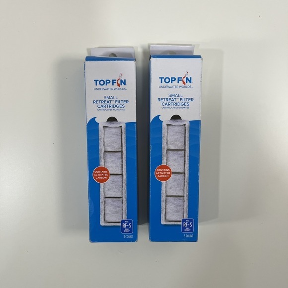 Top Fin Other - Top Fin Retreat Filter Cartridges RF-S (6 Count) 6 Month Supply Aquarium Desktop